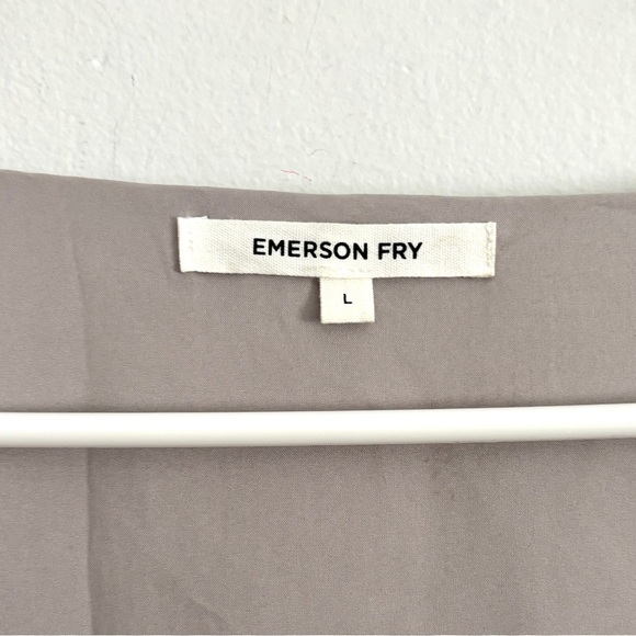 Emerson Fry Shimmering Silver Midi Dress - Picture 4 of 13